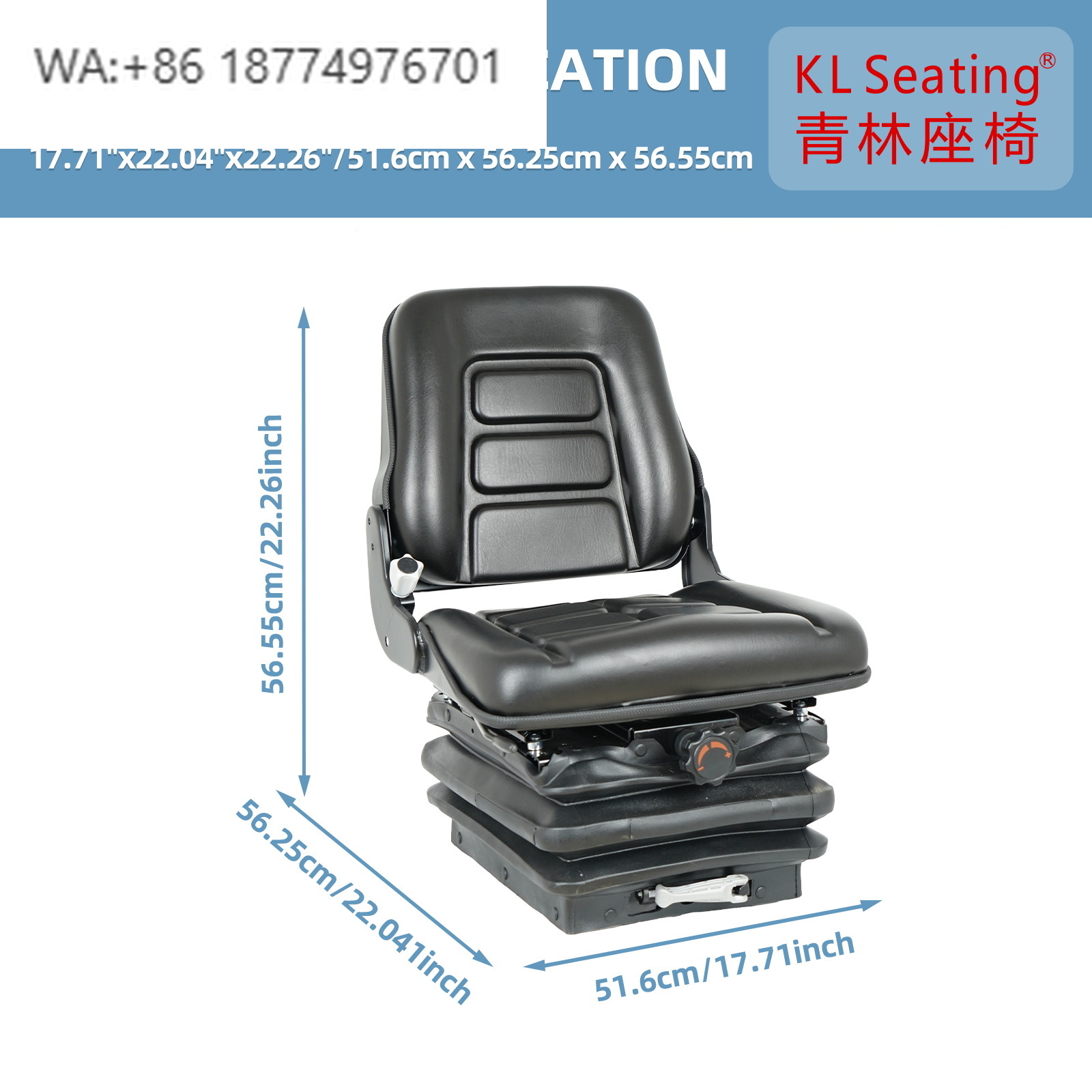 Farming Is Part Of Agriculture - New Condition J03 Mini Tractor Seat
