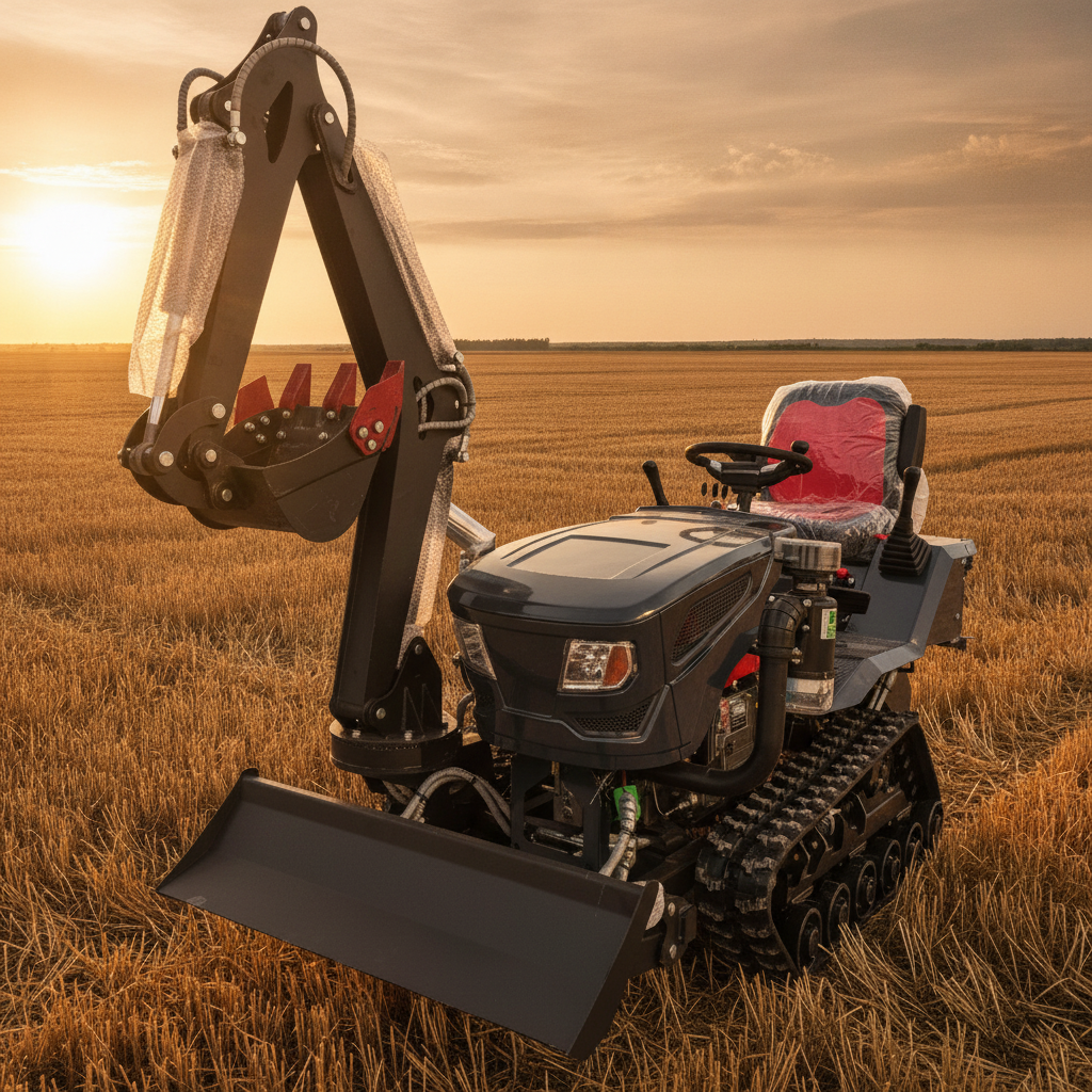 Multifunctional Crawler Tracto - Agriculture Farming Work ulasan dan harga